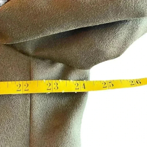 Chaps Ralph Lauren Hunter Green Faux Suede Microfiber Blazer Jacket 3 Button 46L - Picture 8 of 11